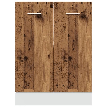 Dulap inferior, lemn vechi, 60x46x81,5 cm, lemn prelucrat - Img 8