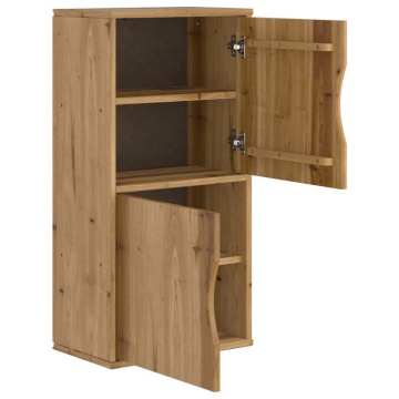 Dulap lateral „ODDA” 40x24x79 cm din lemn masiv de pin - Img 5