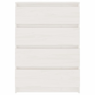 Dulap lateral, alb, 60x36x84 cm, lemn masiv de pin - Img 3