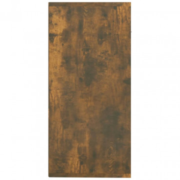 Dulap lateral, stejar fumuriu, 88x30x65 cm, lemn compozit - Img 7