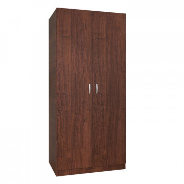 Dulap Mirco cu Bara Haine 200x80x50 cm, Culoare Wenge, Material PAL 18mm - Img 1