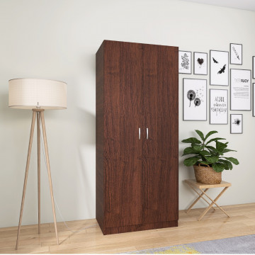 Dulap Mirco cu Bara Haine 200x80x50 cm, Culoare Wenge, Material PAL 18mm - Img 6