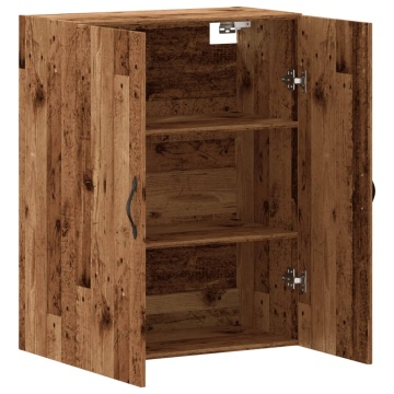 Dulap montat pe perete lemn vechi 69,5x34x90 cm lemn prelucrat - Img 8