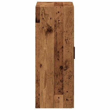 Dulap montat pe perete lemn vechi 69,5x34x90 cm - Img 8