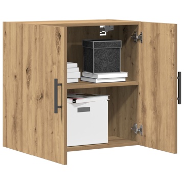 Dulap Montat pe Perete Stejar Artisan 60x31,5x60 cm Lemn Prelucrat - Img 3