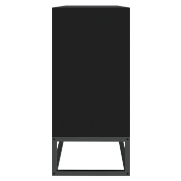 Dulap, negru, 105x30x65 cm, lemn prelucrat - Img 8
