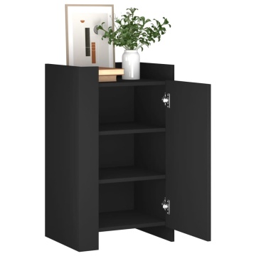 Dulap, negru, 45x35x75 cm, lemn prelucrat - Img 3