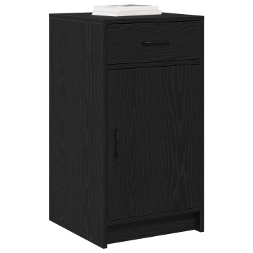 Dulap Negru Stejar 40x41x75 cm Lemn prelucrat - Img 3