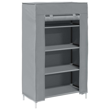 Dulap pantofi gri 60,5x30x97 cm țesătură nețesă - Img 2