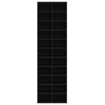 Dulap Pantofi Stejar Negru 54x34x183 cm Lemn prelucrat - Img 8
