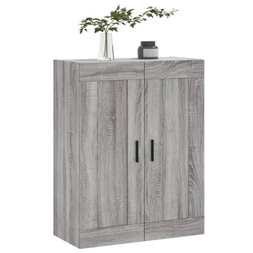 Dulap pe perete, sonoma gri, 69,5x34x90 cm, lemn prelucrat - Img 4