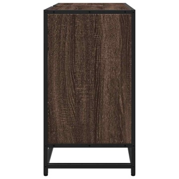 Dulap pentru chiuvetă de baie stejar maro 65x33x60 cm lemn - Img 5