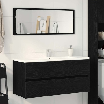 Dulap pentru chiuvetă Stejar negru 100x38,5x45cm Lemn prelucrat - Img 1