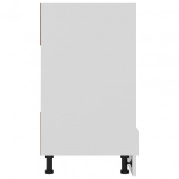 Dulap pentru cuptor, alb, 60 x 46 x 81,5 cm, PAL - Img 5