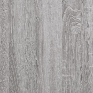 Dulap pentru discuri gri sonoma, 121x38x48 cm, lemn prelucrat - Img 7