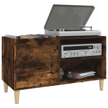 Dulap pentru discuri stejar afumat 84,5x38x48 cm lemn prelucrat - Img 4