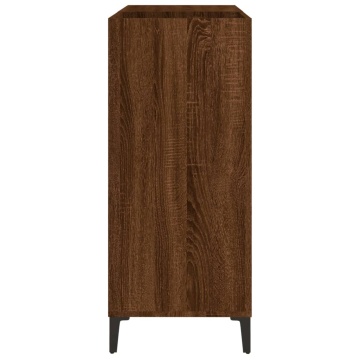 Dulap pentru discuri stejar maro 84,5x38x89 cm lemn compozit - Img 5