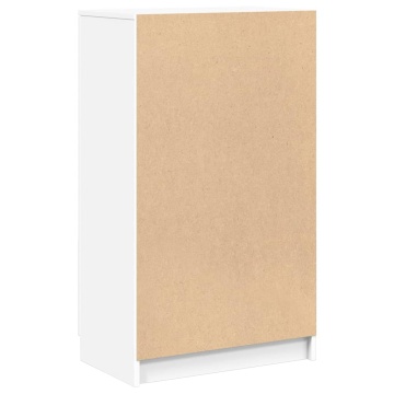 Dulap pentru încălțăminte alb 59x35x100 cm lemn prelucrat - Img 5