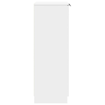 Dulap pentru încălțăminte alb 59x35x100 cm lemn prelucrat - Img 8
