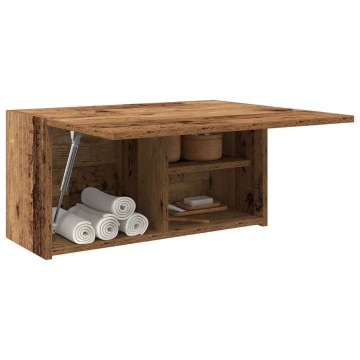 Dulap perete de baie, lemn vechi, 60x25x30 cm, lemn prelucrat - Img 4