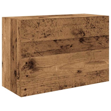 Dulap perete de baie, lemn vechi, 60x25x40 cm, lemn prelucrat - Img 2