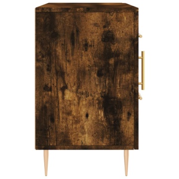 Dulap, stejar fumuriu, 100x36x60 cm, lemn compozit - Img 6