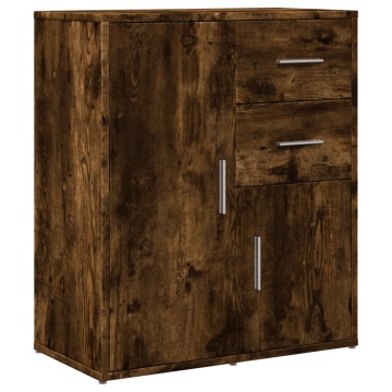 Dulap, stejar fumuriu, 60x31x70 cm, lemn prelucrat - Img 2