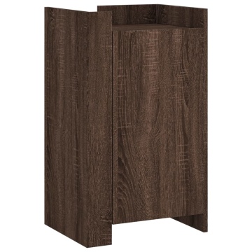 Dulap, stejar maro, 45x35x75 cm, lemn prelucrat - Img 2