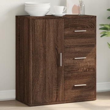 Dulap, stejar maro, 60x31x70 cm, lemn prelucrat - Img 1