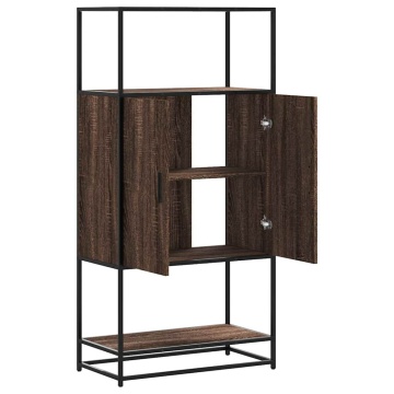Dulap Stejar maro 68x35x139 cm lemn și metal prelucrat - Img 6