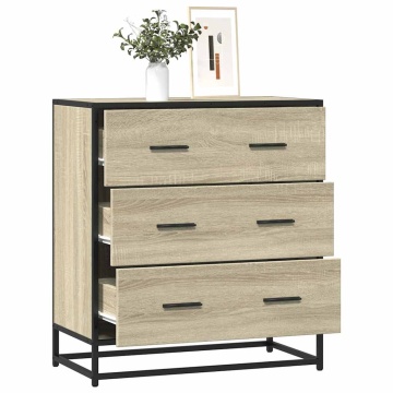 Dulap, stejar sonoma, 68x35x76 cm, lemn prelucrat și metal - Img 1