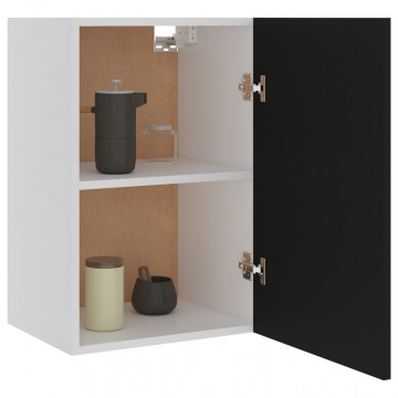 Dulap suspendat, negru, 39,5 x 31 x 60 cm, PAL - Img 4