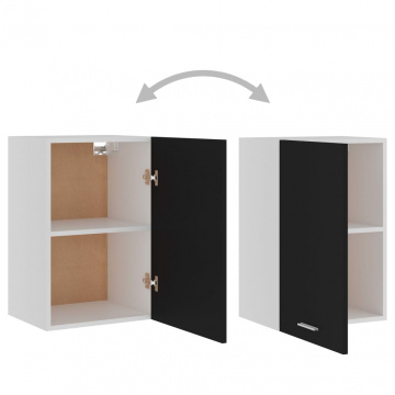 Dulap suspendat, negru, 39,5 x 31 x 60 cm, PAL - Img 8