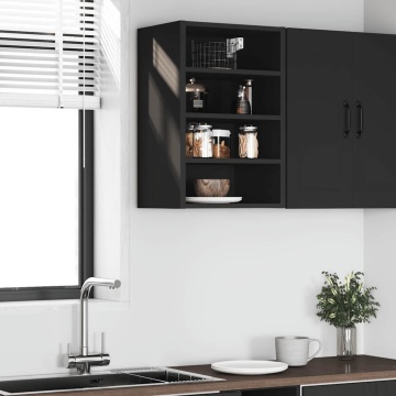 Dulap suspendat, negru, 40x29,5x60 cm, PAL - Img 3