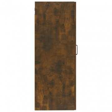 Dulap suspendat, stejar fumuriu, 35x34x90 cm, lemn prelucrat - Img 5
