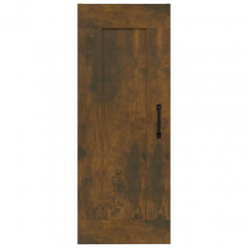 Dulap suspendat, stejar fumuriu, 35x34x90 cm, lemn prelucrat - Img 8