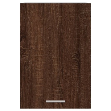 Dulap suspendat, stejar maro, 39,5x31x60 cm, lemn prelucrat - Img 7