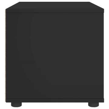 Dulap TV „VISNES” Negru 100x40x38 cm lemn prelucrat - Img 6