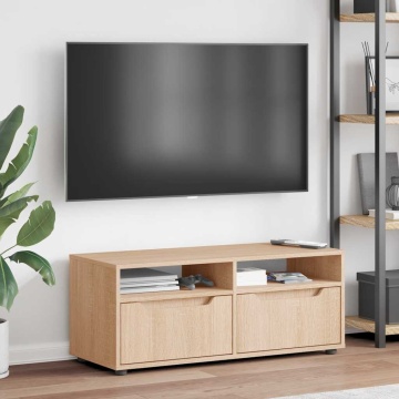 Dulap TV „VISNES” Stejar Sonoma 100x40x38 cm lemn prelucrat - Img 4