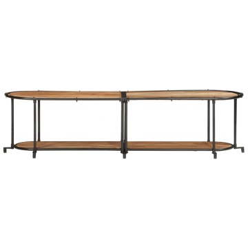 Dulap TV, 160x42x40 cm, lemn masiv de acacia - Img 4