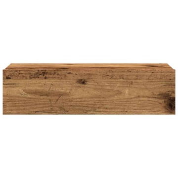Dulap TV cu lumini LED, lemn vechi, 60x35x15,5 cm - Img 5