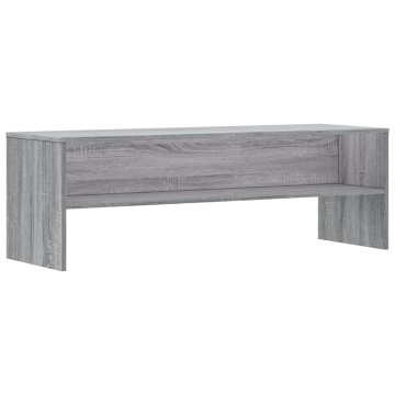 Dulap TV, gri sonoma, 120x40x40 cm, lemn prelucrat - Img 2