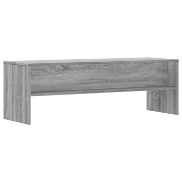 Dulap TV, gri sonoma, 120x40x40 cm, lemn prelucrat - Img 5