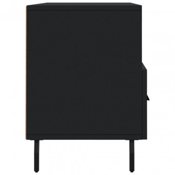 Dulap TV, negru, 102x36x50 cm, lemn prelucrat - Img 6