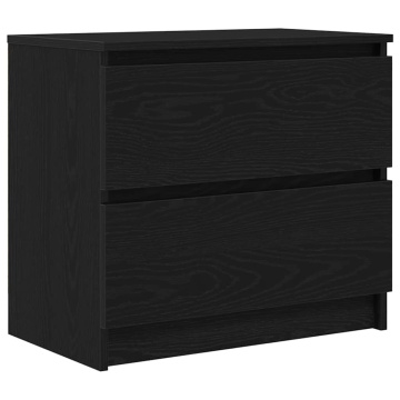 Dulap TV negru 60x35x54 cm lemn prelucrat - Img 2