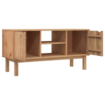Dulap TV OTTA, 113,5x43x57 cm, lemn masiv de pin - Img 4