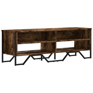 Dulap TV, stejar fumuriu, 122x34x41 cm, lemn prelucrat - Img 2