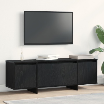 Dulap TV, stejar negru, 120x30x40,5 cm, lemn prelucrat - Img 4