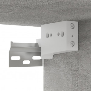 Dulap TV suspendat, gri beton, 60x30x30 cm - Img 6