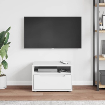 Dulap TV VISNES alb 60x40x38 cm lemn de prelucrare - Img 3